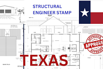 do civil and structural engineering stamp for texas  USA permit approval