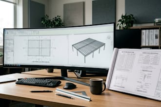 design structural deck plans, framing layouts, and footing calculations