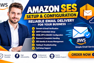 setup and build aws smtp to request amazon ses sending limit increase
