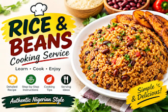 cook delicious rice and beans and share my coking recipe