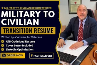 write a military resume for veterans and service members