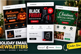 design a christmas newsletter halloween newsletter black friday email newsletter