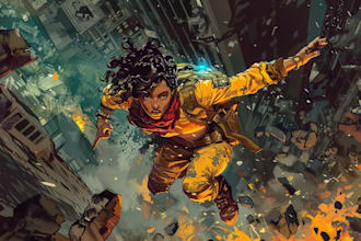 do a professional illustration, splash art, comic cover, book cover, tcg,ccg