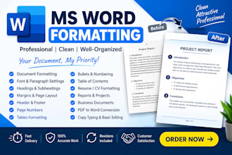 do all type of word formatting