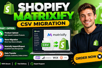 do shopify matrixify migration csv product upload and bulk store data transfer