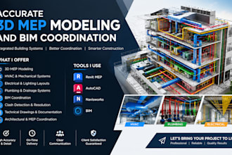 provide accurate 3d mep modeling and bim coordination