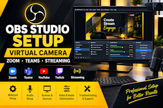 setup obs studio virtual camera for zoom teams streaming and webcam