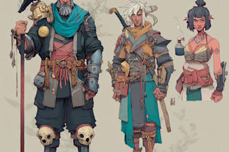 develop character design and concept art for your game