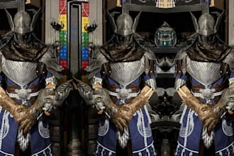 custom full cosplay creation wearable video game fantasy 3d printed armor prop