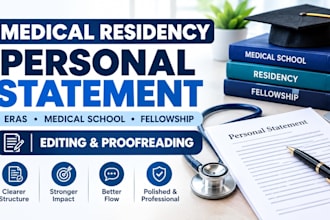 edit your medical residency, eras, medical school personal statement