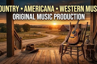 create acoustic country background music for your videos