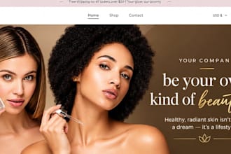 skin care beauty cosmetics spa feminine salon massage skin care website