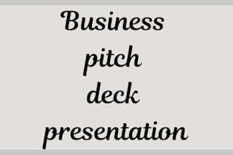 design professional pitch deck