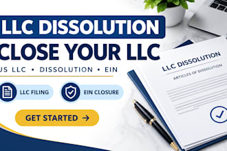 dissolve your US llc close ein and handle llc dissolution filing