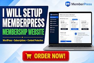 setup memberpress and create lms website paid membership pro subscription websit