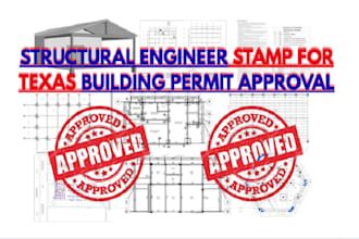 provide texas structural engineering, permit drawings, and engineering stamp