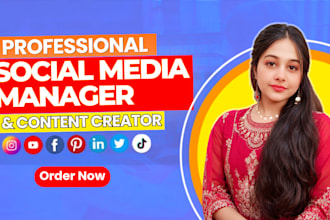 be your social media marketing manager, content creator and virtual assistance