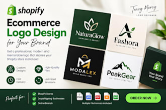 design a professional 3d logo for your shopify brand