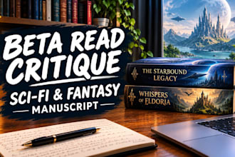 beta read critique sci fiction and your fantasy manuscript