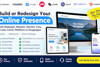create webador mozello site123 yola ycode carrd weblium snappages website