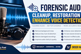 do forensic audio cleanup, restoration enhance voice detection in the background