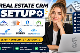 setup resimpli propstream investorfuse flipster freedomsoft podio realeflow crm