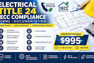 do electrical ca title 24, iecc compliance forms and permit documents