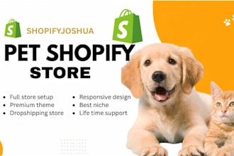 design and customize a shopify pet store