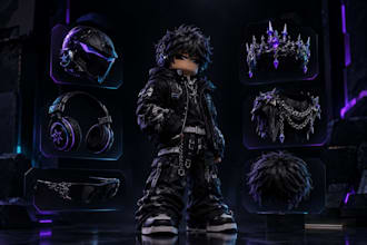 create custom roblox ugc accessories, hairs and outfits