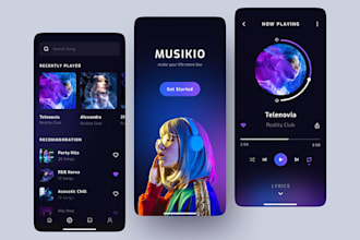 develop music streaming app live streaming app music player streaming app music