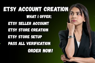 create fully verified etsy seller account etsy account creation for any country