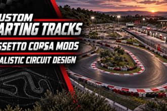 build a realistic custom karting track mod for assetto corsa