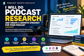 do podcast research and create a growth strategy for your podcast