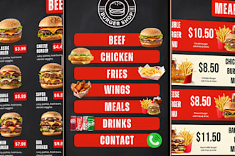 design a canva qr code menu for restaurants and cafes