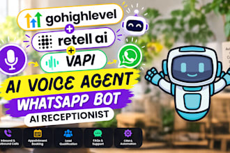 do retell ai voice agent ai calling agent whatsapp bot with vapi ai receptionist