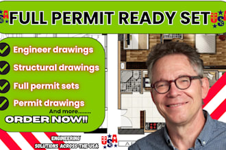 permit civil engineering and structural drawing plan in illinois michigan and ca
