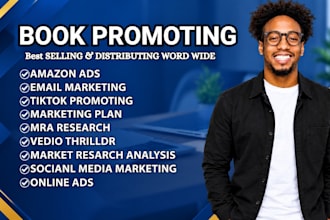 do book promotion and amazon KDP ads with description rewrite