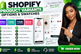 create shopify product variants options swatches using globo easify hulk glo