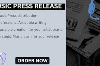 music artist press release music promotion submit press release PR distribution