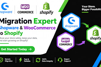 migrate shopware woocommerce to shopify  woocommerce to shopware migration store