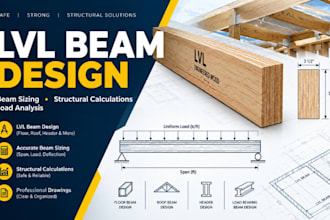 lvl design lvl beam sizing structural calculations, city permit