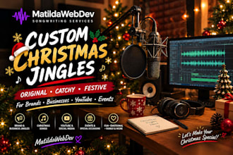 write a custom christmas jingle or festive song