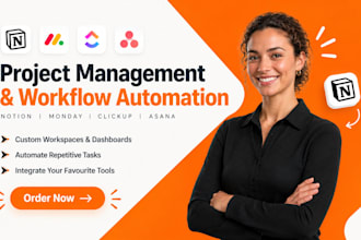 setup workspace workflow automation on notion monday clickup asana workspace