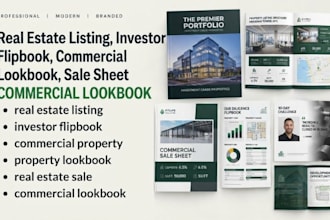 do real estate listing investor flipbook commercial property lookbook sale sheet