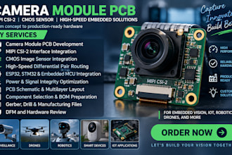 camera module pcb, mipi csi 2, cmos sensor, high speed embedded pcb design