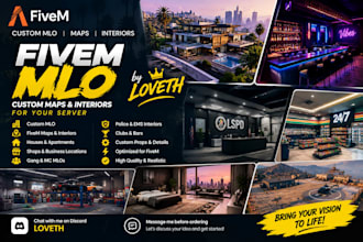create custom fivem mlo maps and interiors for your server