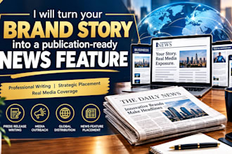turn your brand story into a publication ready news feature