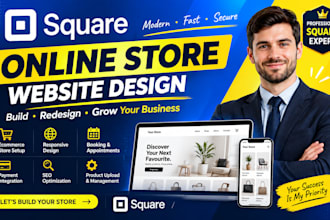 build square online store, square website design, ecommerce store booking seo