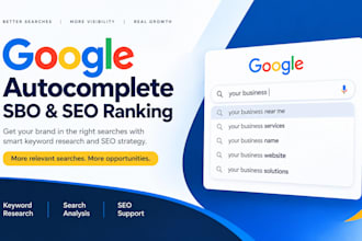 boost google autocomplete, autosuggest and SEO ranking