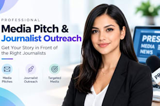 write a media pitch and journalist outreach email